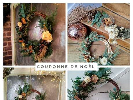 Atelier cloche fleurie de Noël
