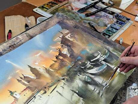 Master classe d’aquarelle – Thème du lin