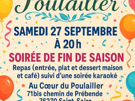 Soirée de fin de saison