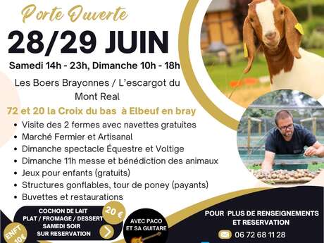 Porte Ouverte des fermes Les Boers Brayonnes et L'escargot du Mont Réal