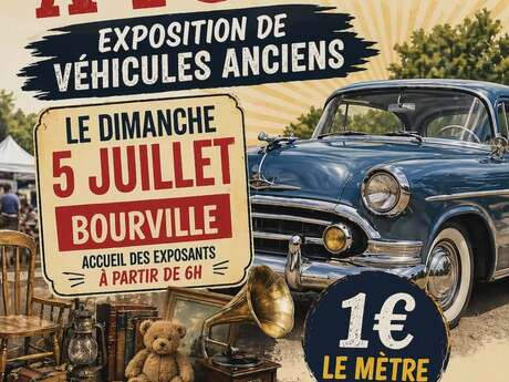 Foire à tout - exposition de véhicules anciens