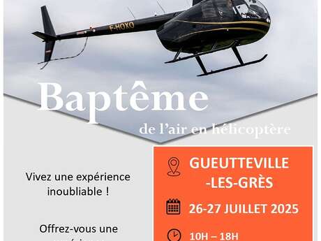 Baptême de l'air en hélicoptère