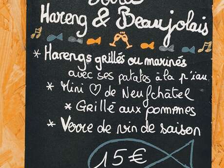 Soirée Hareng et Beaujolais