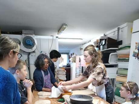 Atelier fabrication de pain au lin