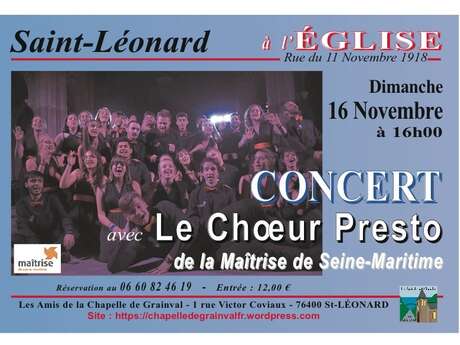CONCERT : Choeur Presto
