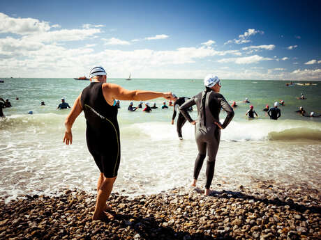 Marche aquatique côtière à Veulettes-sur-Mer
