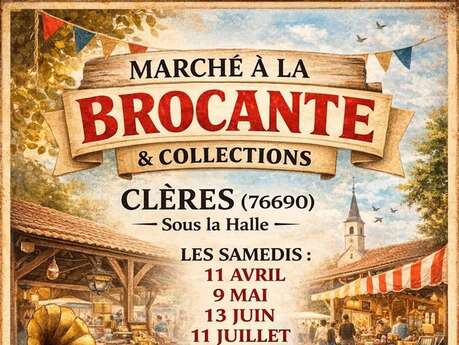 Marché à la brocante et collections