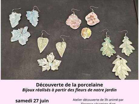 Atelier bijoux en porcelaine