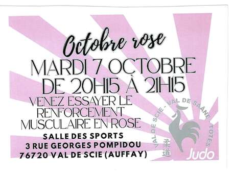Octobre rose avec le judo