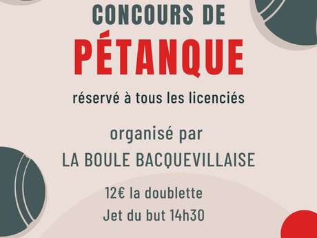 Concours de pétanque