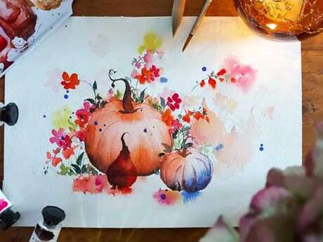 Atelier : Aquarelle - magic pumpkin