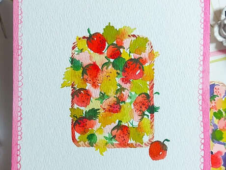 Atelier : Aquarelle - Fraises party