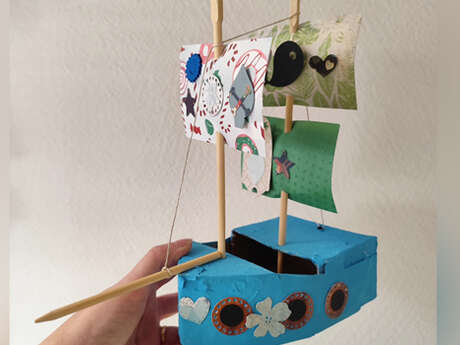 L'Explorateur : Les rendez-vous famille - Créer un bateau pirates - atelier manuel de Manufactory (à Etretat)