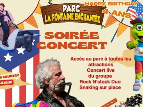 Soirée concert au Parc de la Fontaine Enchantée