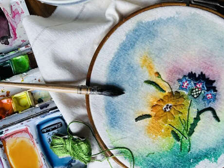 Journée borderie & aquarelle