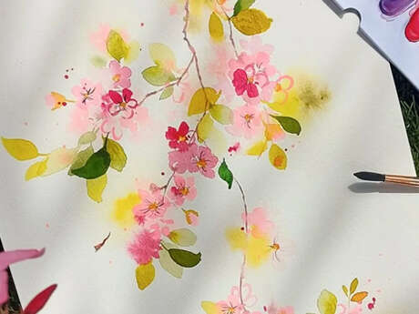 Atelier : Aquarelle - Jolies fleurs