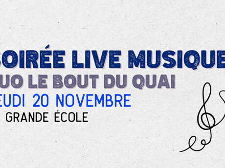 Soirée live musique : Duo Le Bout du Quai Soirée live musique : Duo Le Bout du Quai