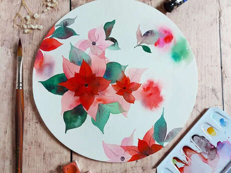 Atelier : Aquarelle : fleurs d'hiver