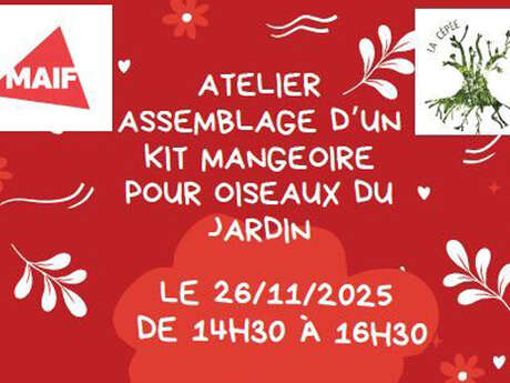 Atelier : Fabrique une Mangeoire pour les Oiseaux du Jardin