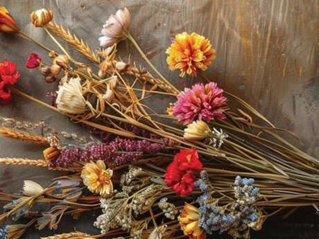 Atelier créatif : Les bouquets secs muraux