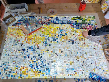 Œuvre participative : Carton pixel — Impression XL