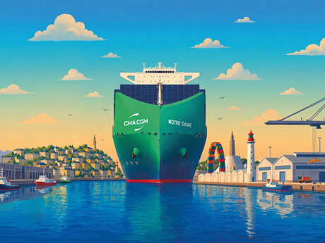 Escale du CMA CGM Notre-Dame