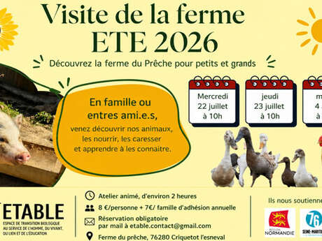 Visite de la ferme du Prêche