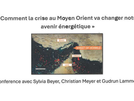 Conférence : Comment la crise énergétique du Moyen Orient va changer l'avenir