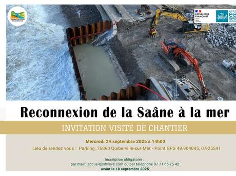 Visite du chantier de reconnexion de la Saâne à la Mer