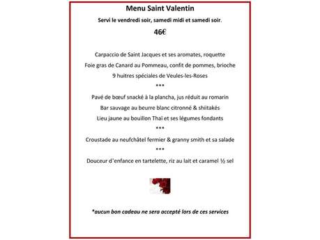Soirée – Saint-Valentin au restaurant Le Moulin à Poivre