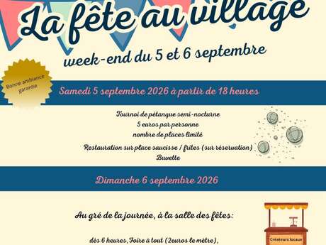 La fête au village – Week-end festif à Etoutteville les 05 et 06 septembre 2026