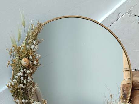 Atelier miroir fleuri