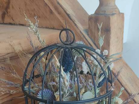 Atelier cage fleurie