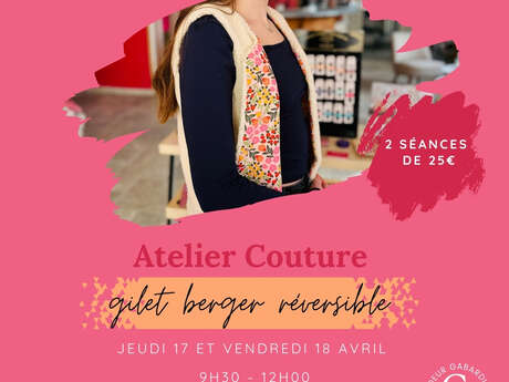Atelier couture : gilet berger réversible