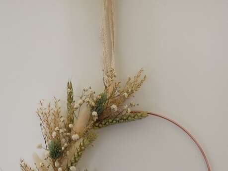 Atelier couronne de fleur