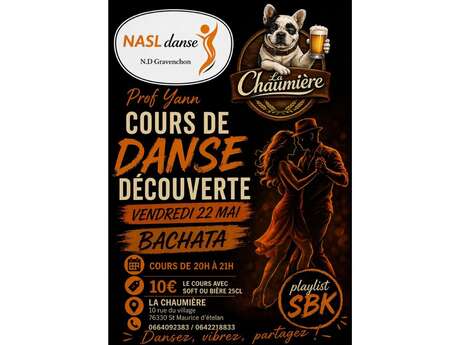 Cours de danse découverte Bachata