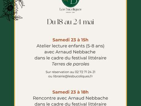 Festival "Terres de Paroles" - Rencontre et exposition avec Arnaud Nebbache