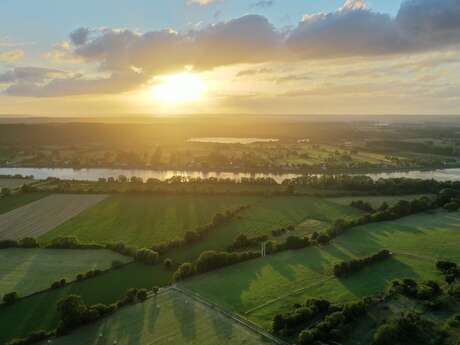 Les îles de la Seine en paddle au coucher du soleil