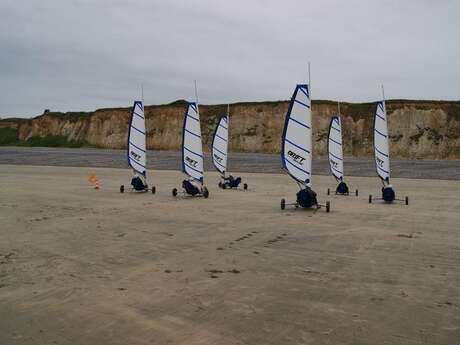 Initiation au char à voile sur la Côte d’Albâtre