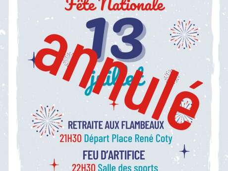 ANNULÉ : Fête nationale & Retraite aux flambeaux