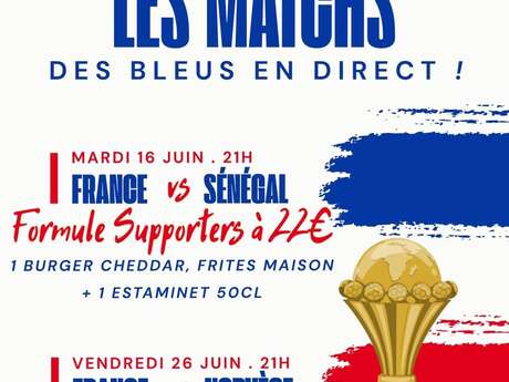 Diffusion match de foot au Bistrot du tendos