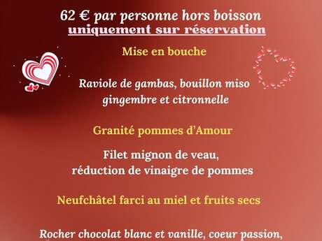 La Saint-Valentin à l'hôtel-restaurant Normand