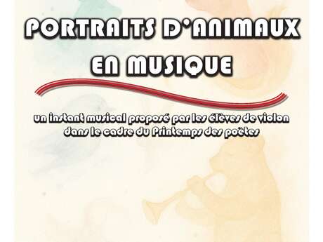 Portraits d'animaux en musique