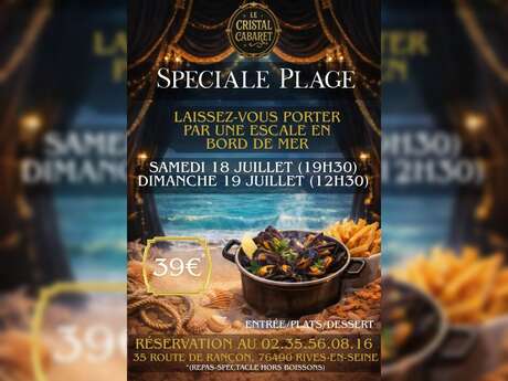 Spéciale plage au Cristal Cabaret !