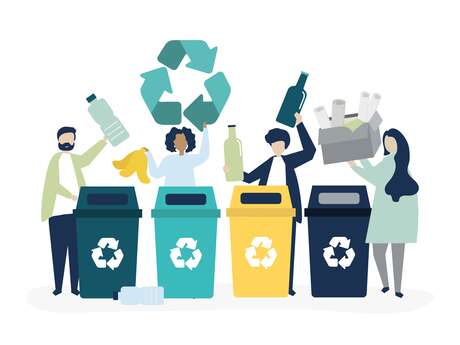 Stand d'information sur la gestion des déchets