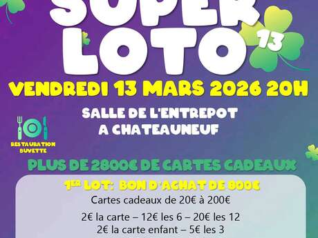 Super loto à Châteauneuf-sur-Sarthe (les Hauts-d'Anjou)