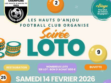 Soirée loto à Châteauneuf-sur-Sarthe (les Hauts-d'Anjou)