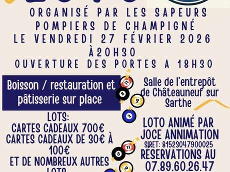 Super loto à Châteauneuf-sur-Sarthe (les Hauts-d'Anjou)