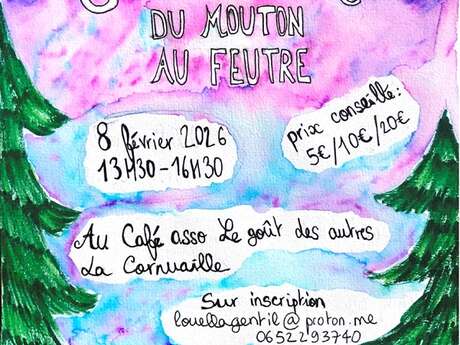 Atelier laine feutré : du mouton au feutre