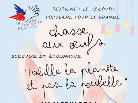 Grande chasse aux oeufs du secours populaire